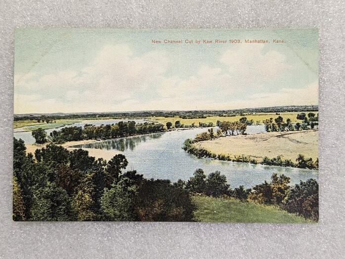New Channel Cut by Kaw River 1903, Manhattan, Kansas